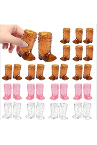 12pcs Mini Reusable Plastic Boot Cup 1 Oz Cowboy Boot Shaped Cups Western Theme Party Supplies Bachelorette Birthday Gifts Decor For Drinks Snacks And Cakes p 44840063