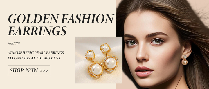 topshiny 1 Pair Elegant Korean Champagne Pearl Rhinestone Stud Earrings Suitable For Daily Outfit And Party Accessories p 41003002