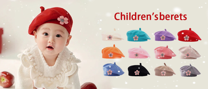 1pc Baby 0 3 Years Old Baby Children s Beret Cute Boys And Girls Knitted Hat Floral Fashion Solid Color Spring And Winter Winter Winter Warm Children s Hat p 29138322