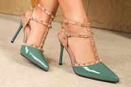 2025 New Ladies Shoes Closed Toe Lemon Sandals Spring Summer Women High Heel Pointy Toe Low Vamp Shoes Elegant Party Sexy Roman Shoes For Petite 33 34 Size p 49937631