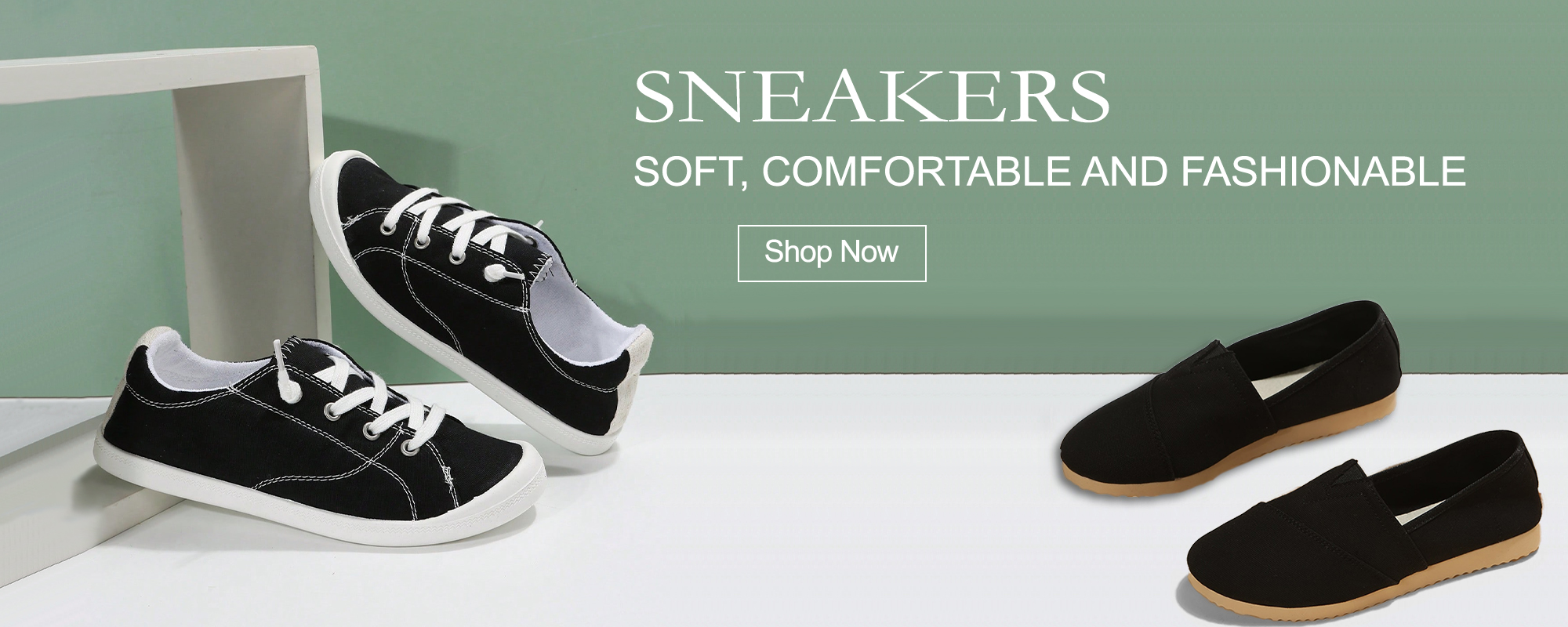Women s Fashionable Simple Color Round Toe Canvas Slip on Comfortable Soft Black Flat Shoes p 13009315