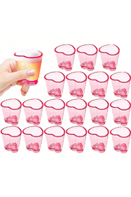 6 12pcs Heart Shaped Shot Glasses Set Mini Cute Bar Accessories 1 5 Oz Suitable For Lemon Liqueur Vodka Aperitif Dessert Espresso Tequila Blanco Ideal For Valentine s Day Weddings Parties Decor Centerpiece p 44883935