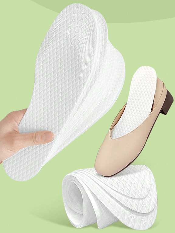 10 Pairs Of Disposable Thin Shoe Pads Made Of Wood Pulp Suitable For Sports And Military Training Can Be Cut To Size For EUR34 45 Shoes p 51324157