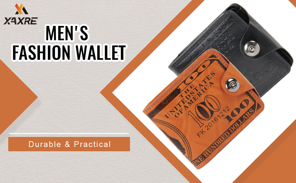 XAXRE 1pc Men s Dollar Bill Wallet Button Style Zipper Style Bi Fold Style Men s Vintage Style Faux Leather Wallet With Snap Closure Compact Secure Design With Multiple Card Slots For Men Perfect Gift For Father s Day Birthday Special Occasions Suitable For Teen Summer Casual Outdoor Athletic Or Vacation Travel Or Graduation Gifts Or Birthday Dress Accessories p 51571009