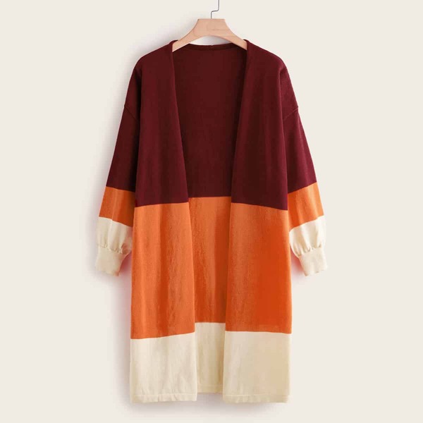

Plus Cut and Sew Cardigan, Multicolor