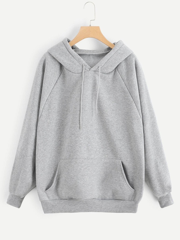 Raglan sleeve kangaroo pocket hoodie online