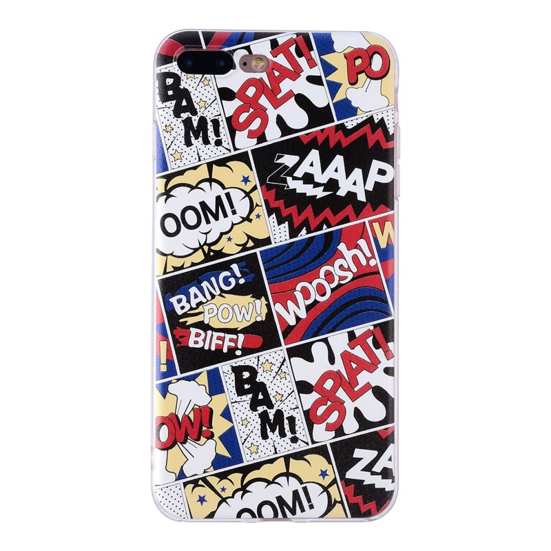 

Cartoon Words Pattern iPhone Case, Multicolor