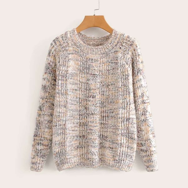 

Space Dye Raglan Sleeve Sweater