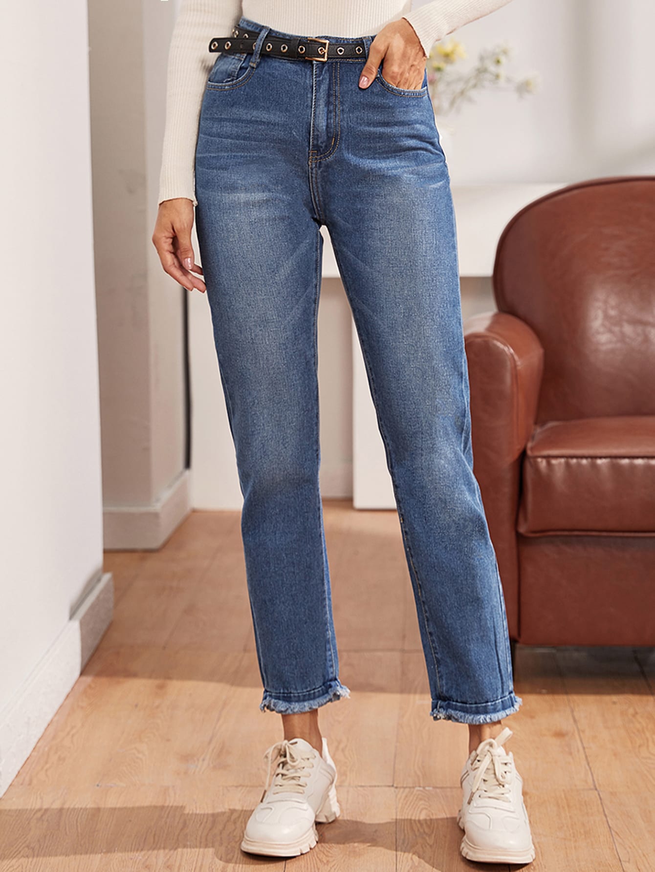 jeans without hem