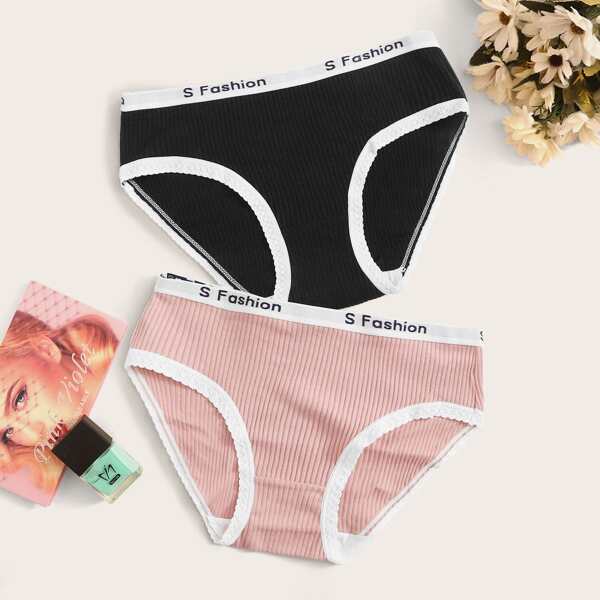 

Letter Tape Panty Set 2pack