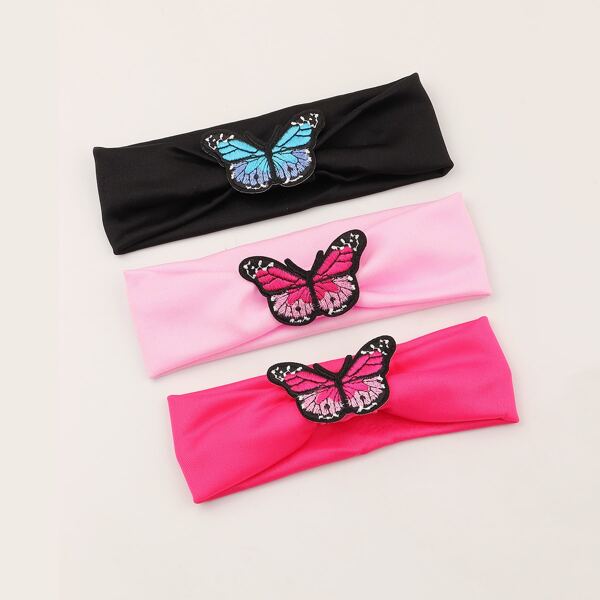 

3pcs Butterfly Decor Headband