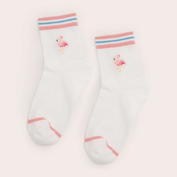 

Flamingos Pattern Socks 1pair