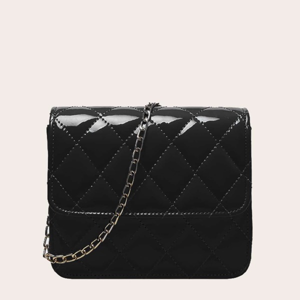 

Girls Quilted Chain Crossbody Bag