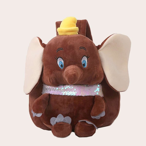 

Boys Elephant Design Sequins Decor Bag