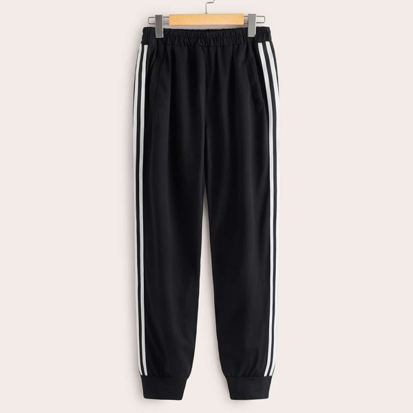 

Guys Side Stripe Elastic Waist Sweatpants
