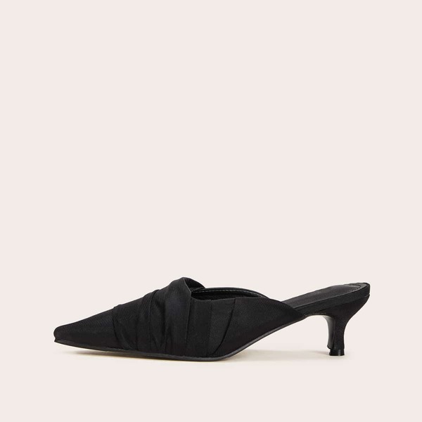 

Point Toe Kitten Heeled Mules