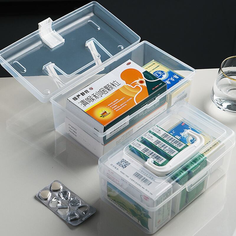 

1pc Multifunctional Portable Storage Box, Clear