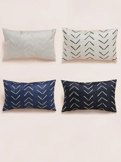1pc Simple Arrow Line Print Pillowcase Shein Eur