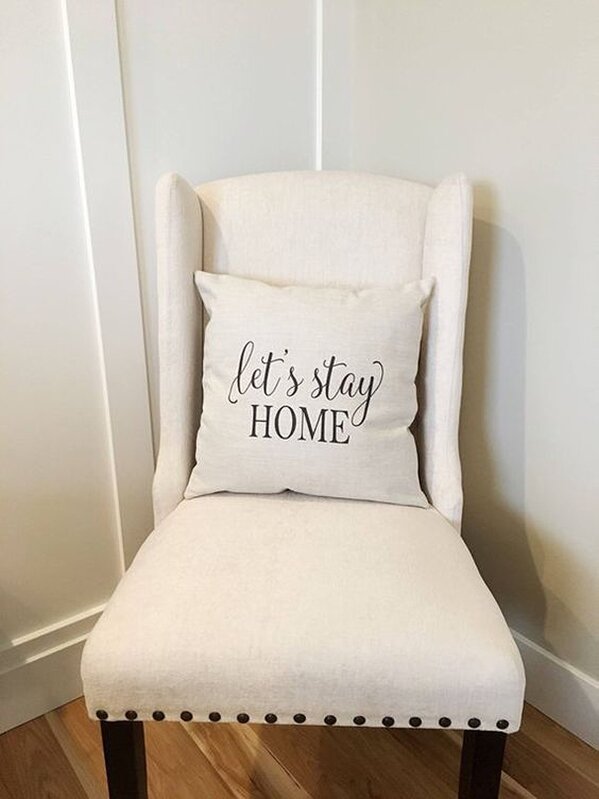 

Slogan Graphic Cushion Cover, White