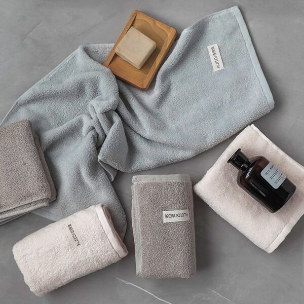 

1pc Plain Absorbent Towel Set, Multicolor