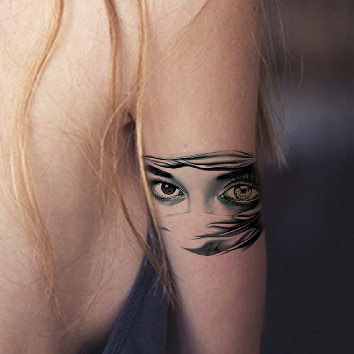 

Halloween Figure Pattern Tattoo Sticker, Multicolor