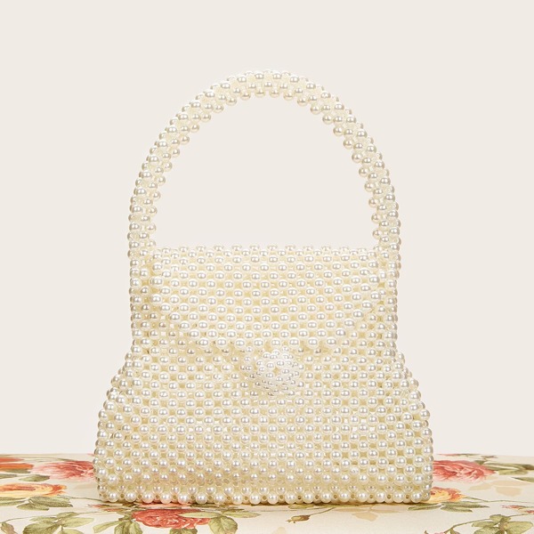 

Faux Pearl Beaded Satchels