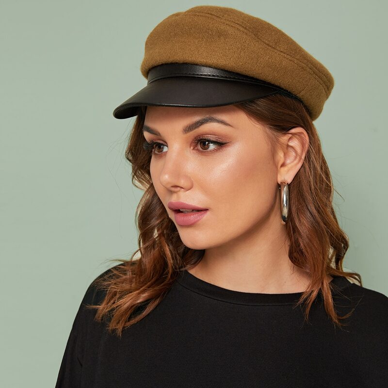 

Two Tone Bakerboy Hat, Multicolor