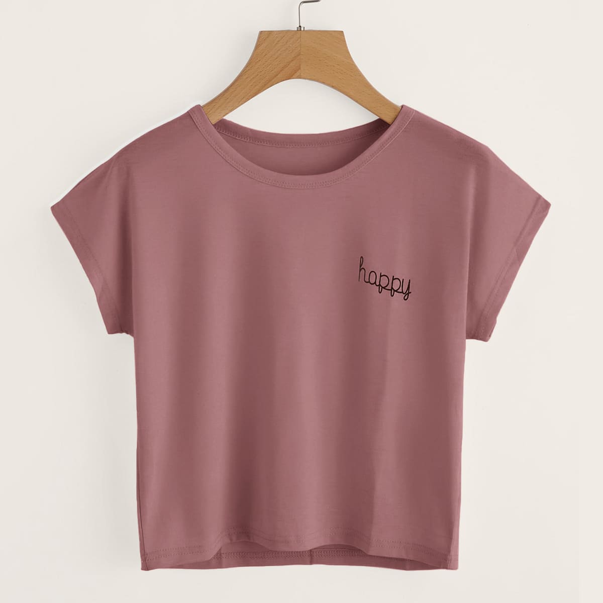 

Letter Graphic Short Sleeve Tee, Pink