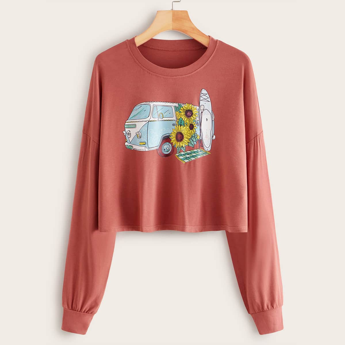 

Bus Graphic Tee, Red