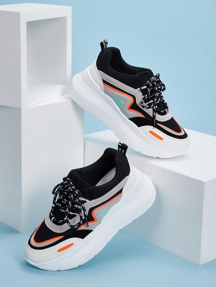 front chunky sneakers