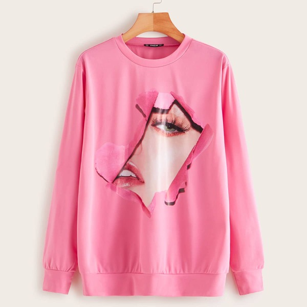 

Figure Print Sweatshirt