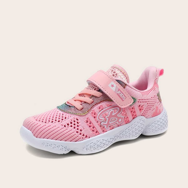 

Girls Velcro Strap Knit Chunky Sneakers