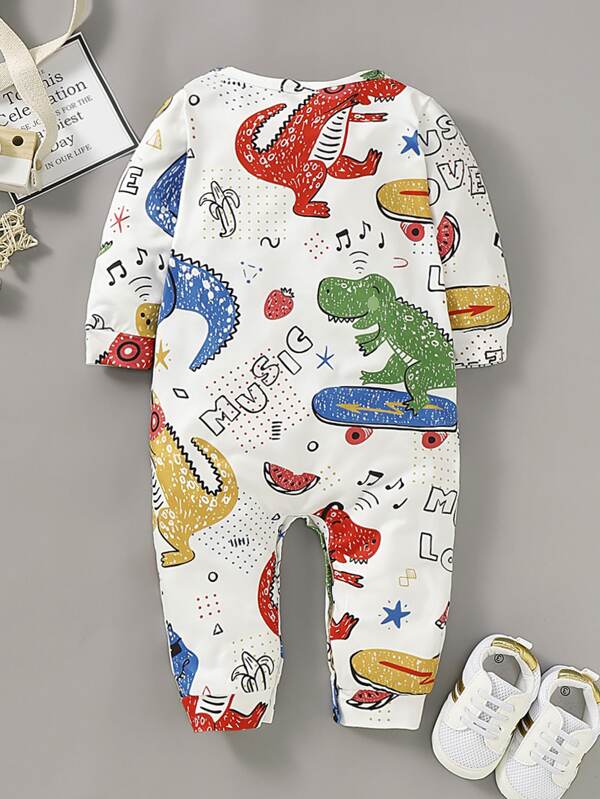 Body De Bebe Nino Con Estampado De Dinosaurio Moda De Mujer Shein Mexico