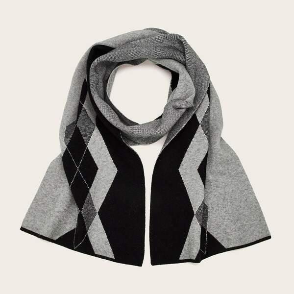 

Men Geometric Pattern Scarf