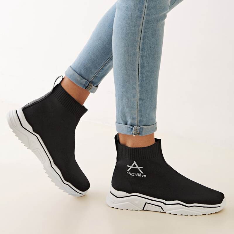 

Letter Graphic Chunky Sole Sneakers