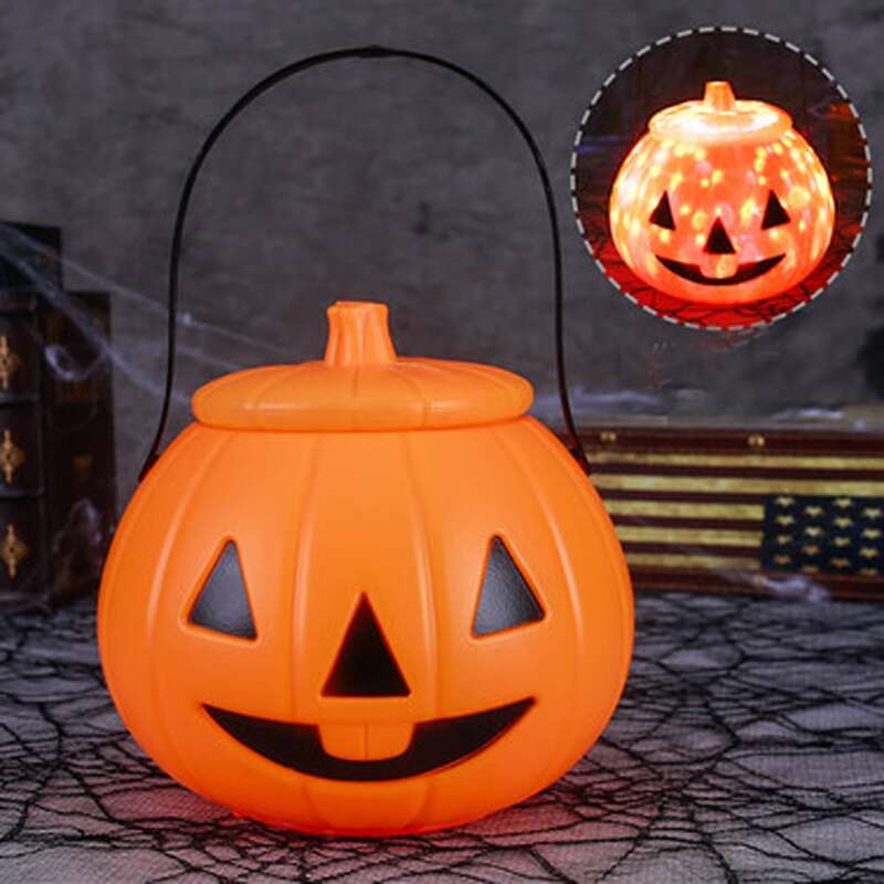 

Halloween Pumpkin Shaped Portable Lantern, Orange