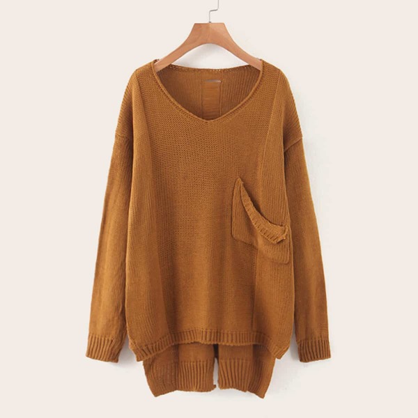 

Pocket Front High Low Jumper