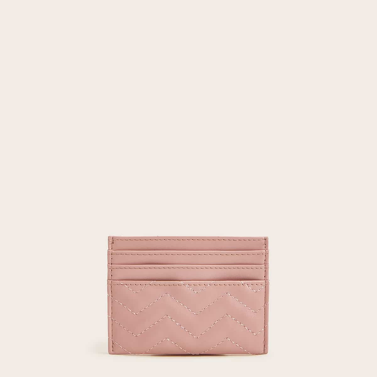 

Quilted Card Holder, Pink