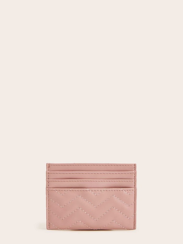 

Quilted Card Holder, Pink