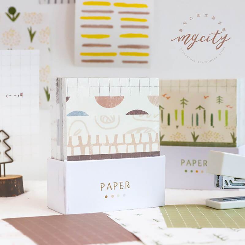 

250sheets Simple Pattern Print Sticky Note