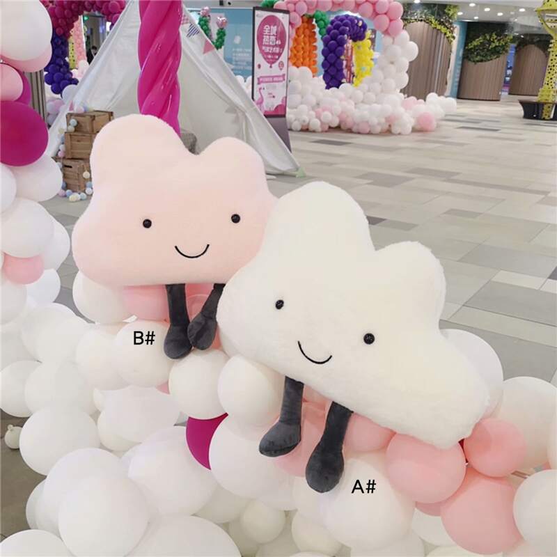 

1pc Cute Cloud Shaped Decorative Pillow, Multicolor