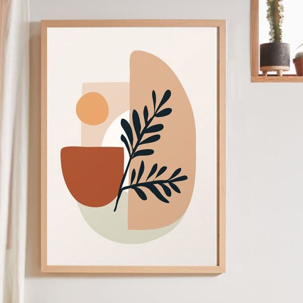 

Minimalistic Geometric Wall Print Without Frame