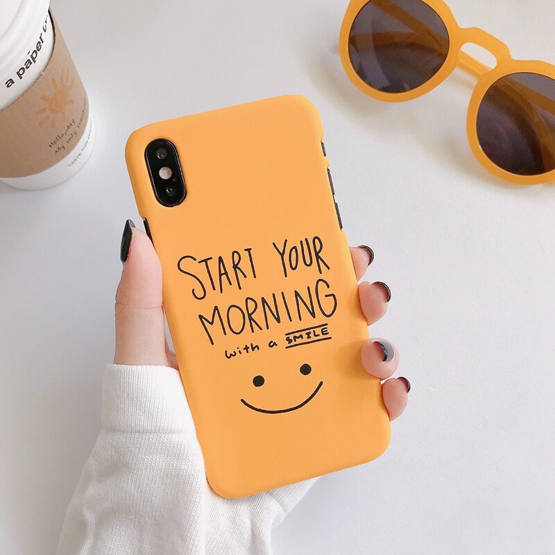 

Slogan Graphic iPhone Case, Yellow