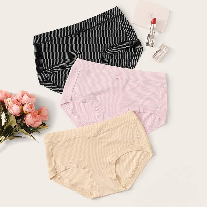 

3pack Striped Panty Set, Multicolor
