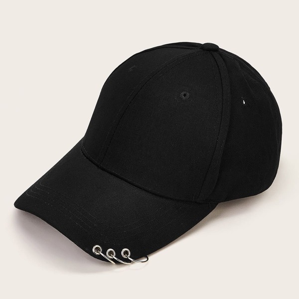 

Kids Ring Decor Baseball Cap, Black