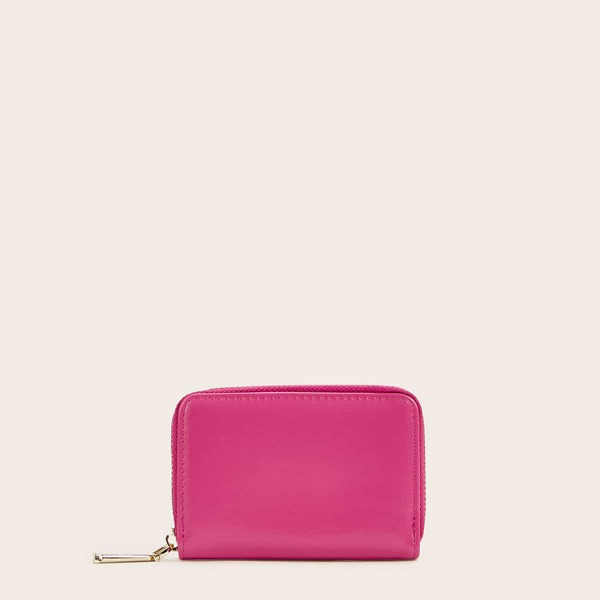 

Zip Around Purse With Card Holder, Pink bright
