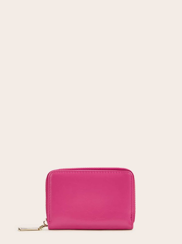 

Zip Around Purse With Card Holder, Pink