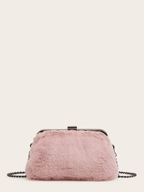 fluffy chain bag