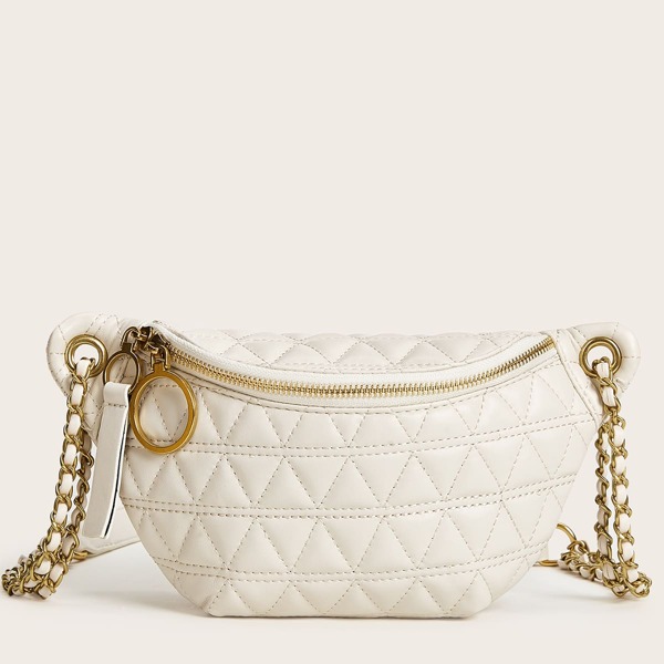 

Quilted Zip Front Fanny Pack