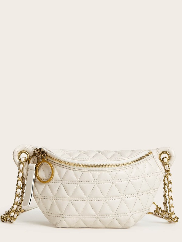 

Quilted Zip Front Fanny Pack